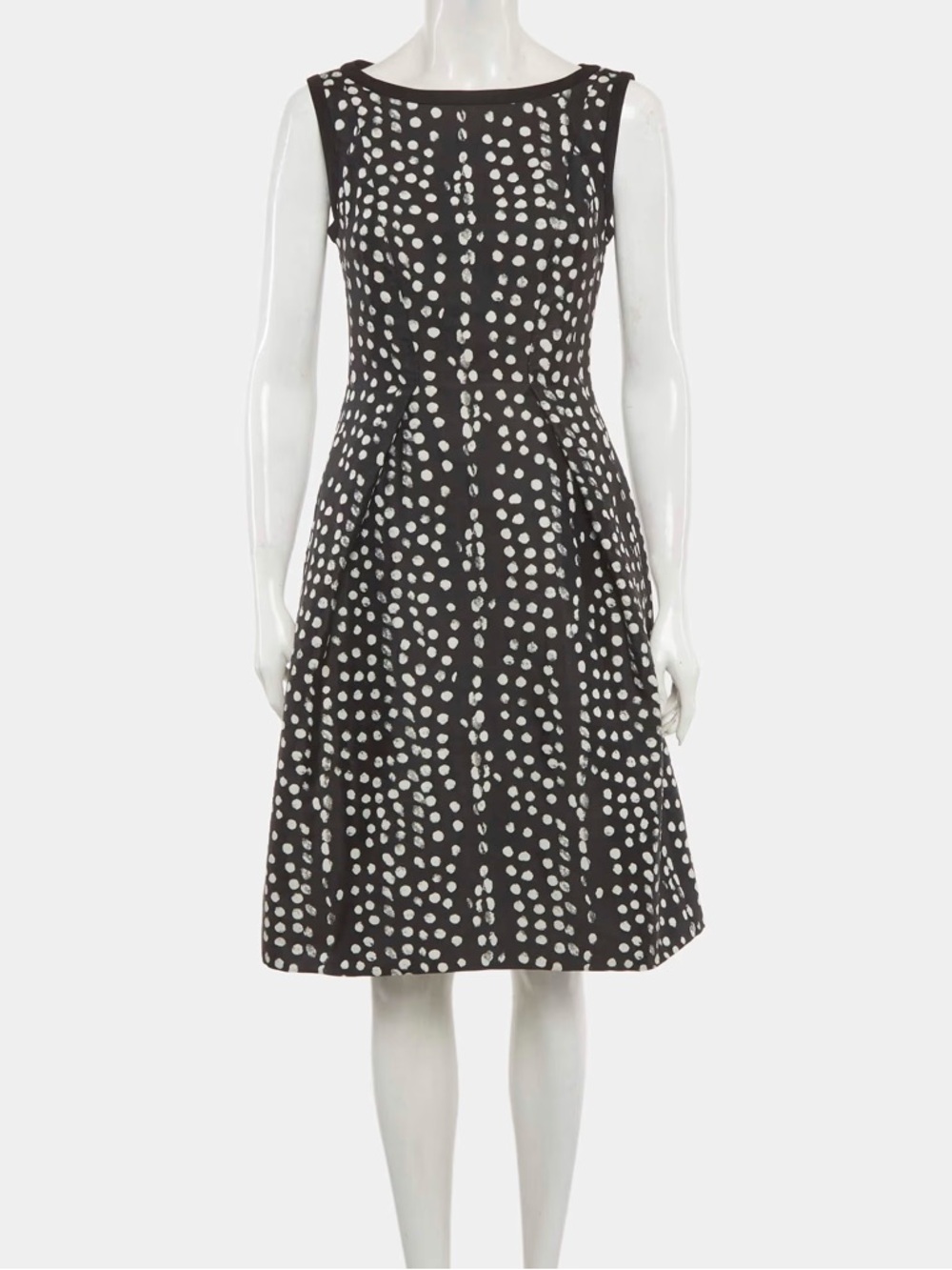 MaxMara Studio Polka Dot Dress Black Flare size 6